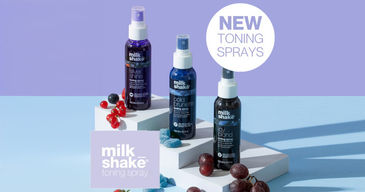 Discover milk_shake® leave-in toning sprays: Silver Shine, Icy Blond & Cold Brunette