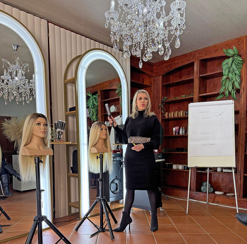 Bridal masterclass with Nicolene Strydom from Extraordinaire Hair and Makeup using Jaguar dryer and brushes