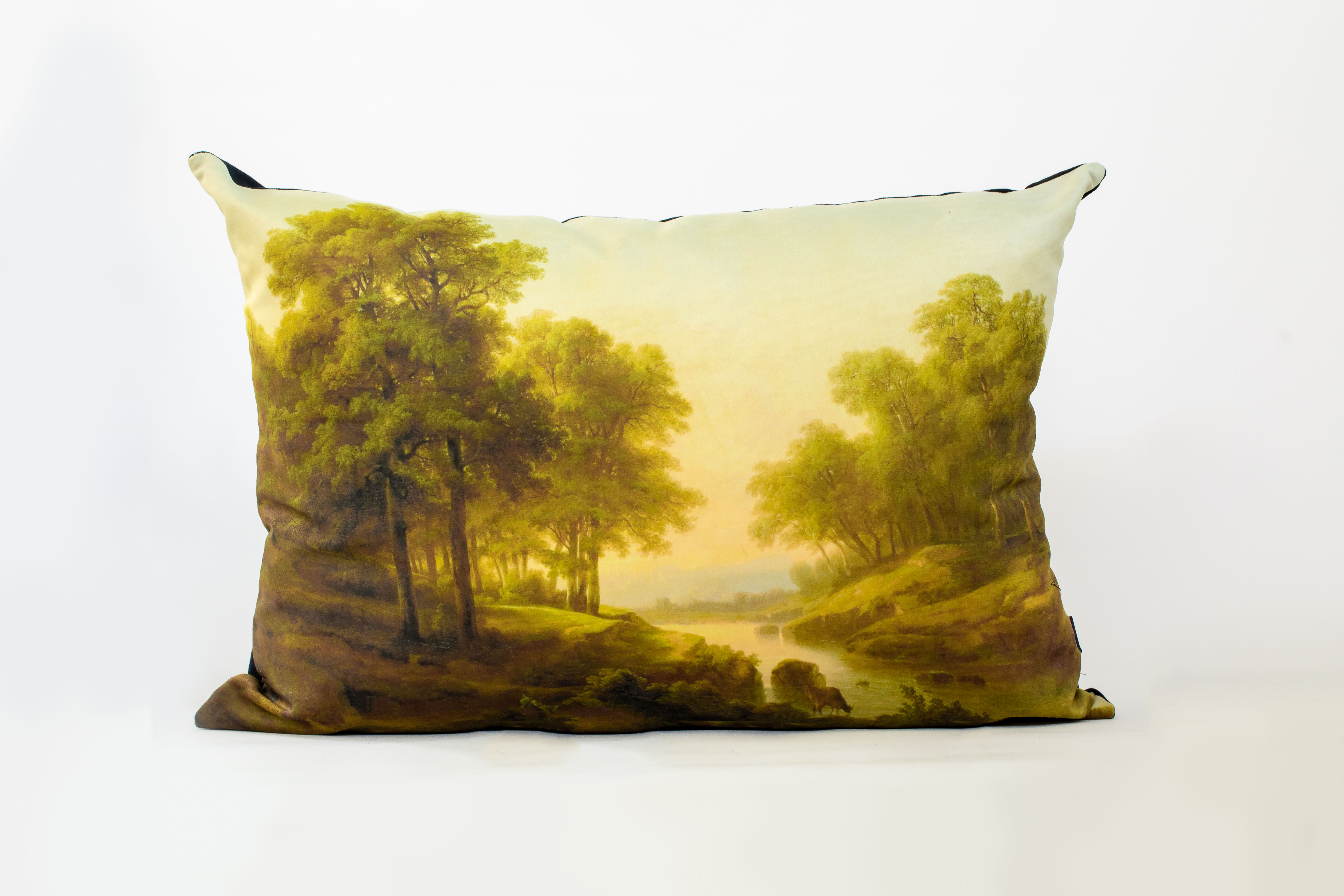 Cojín paisaje verde