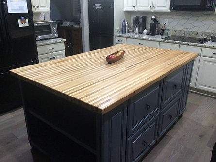 Butcher Block Island Top