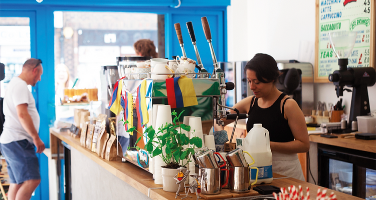 barista in coffee shop