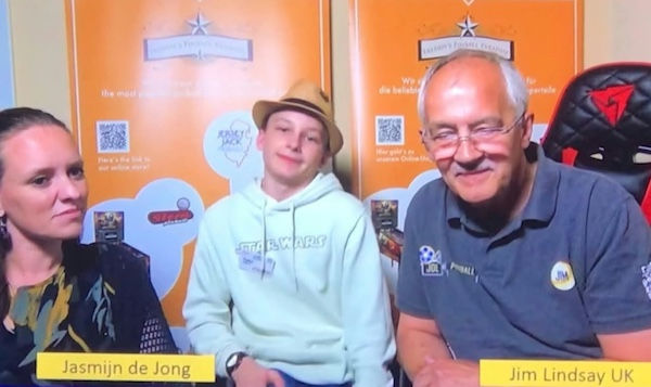 Tyler Dipper co-commentating at the 2023 World Championships
