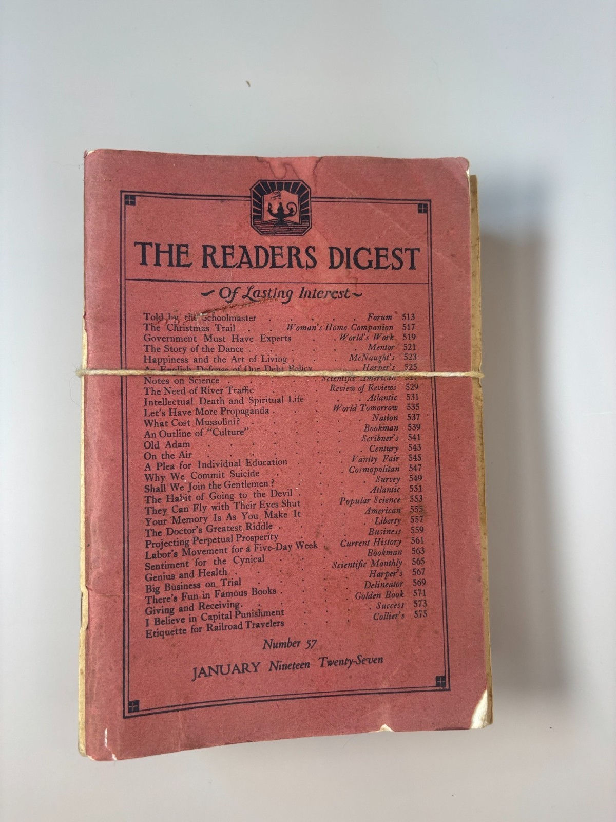 Reader's Digest - 1927