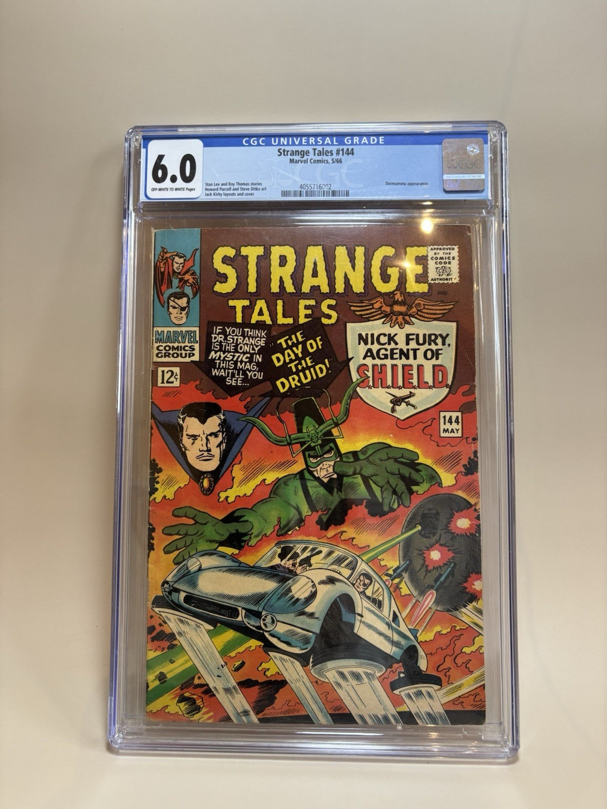Marvel Comics Strange Tales #144 CGC 6.0 Nick Fury Dr. Strange Silver Age 1966