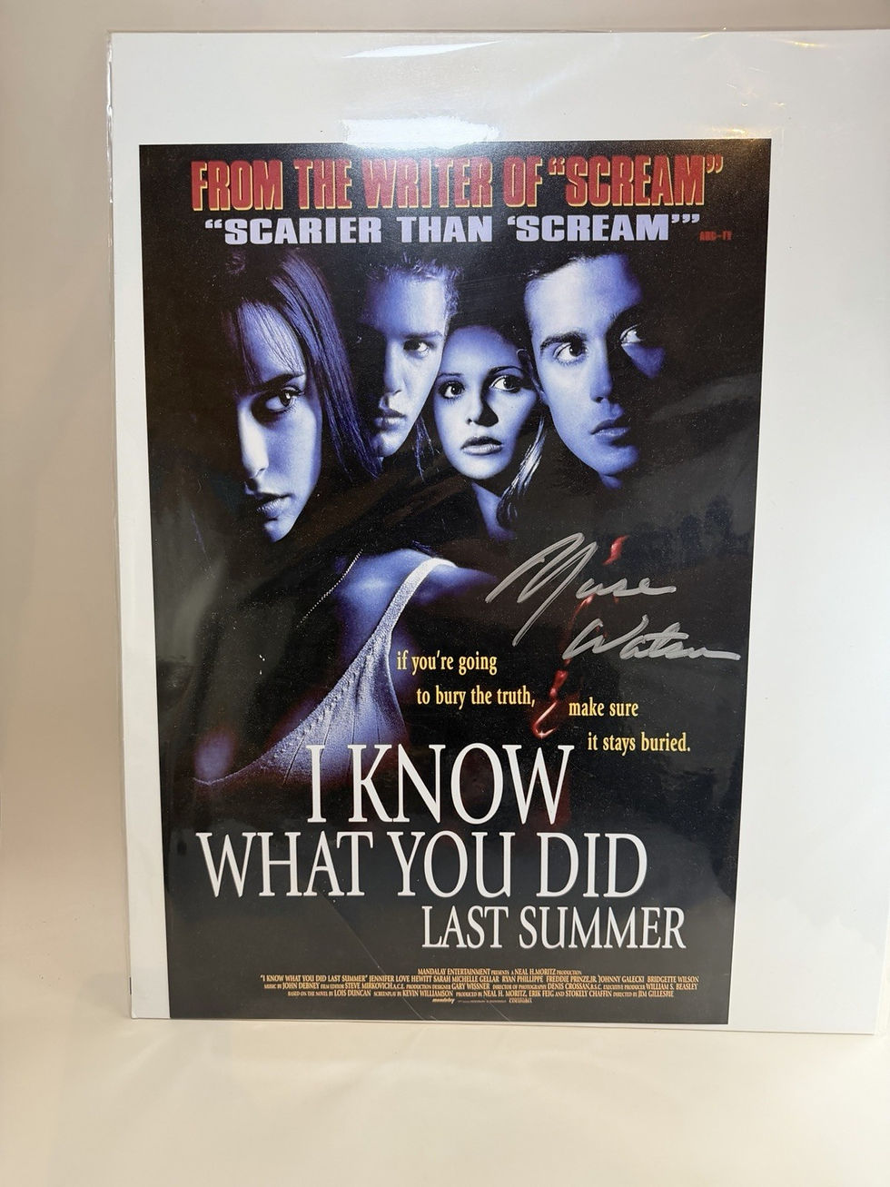 Thumbnail: Autographed I Know What You Did Last Summer Signed Poster Muse Watson ACOA