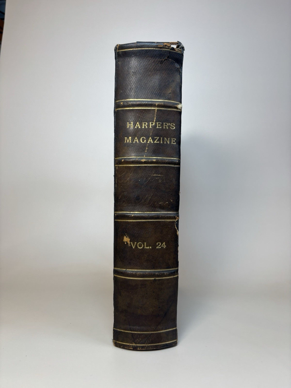 1862 Harper’s Magazine Civil War Era Vol 24 Bound Antique Book