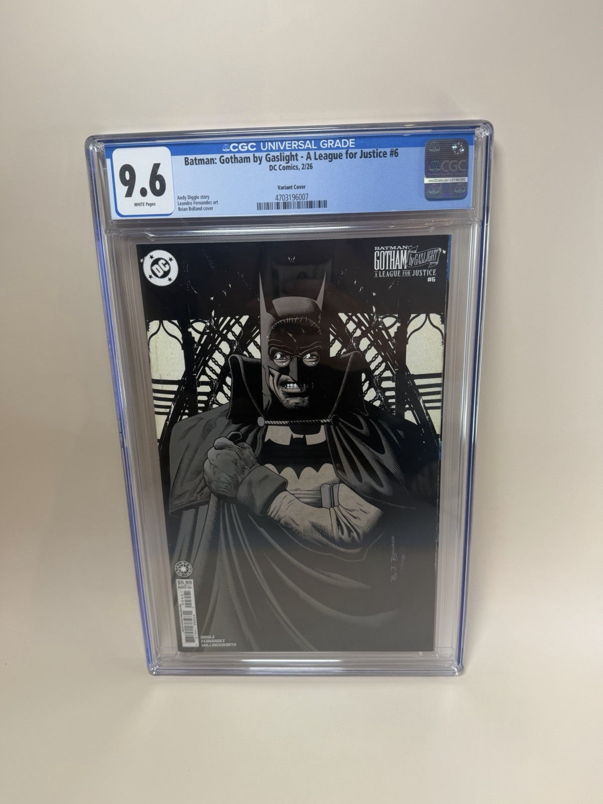 Batman Gotham by Gaslight 6 CGC 9.6 Variant Cover DC Comic Dark Knight Art