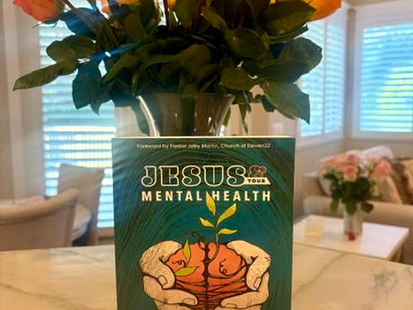 Jesus and Your Mental Health book with roses illustrating healthy spiritual and emotional balance