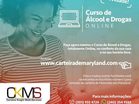 Curso de Álcool e Drogas em Maryland: Primeiro Passo para Sua Carteira