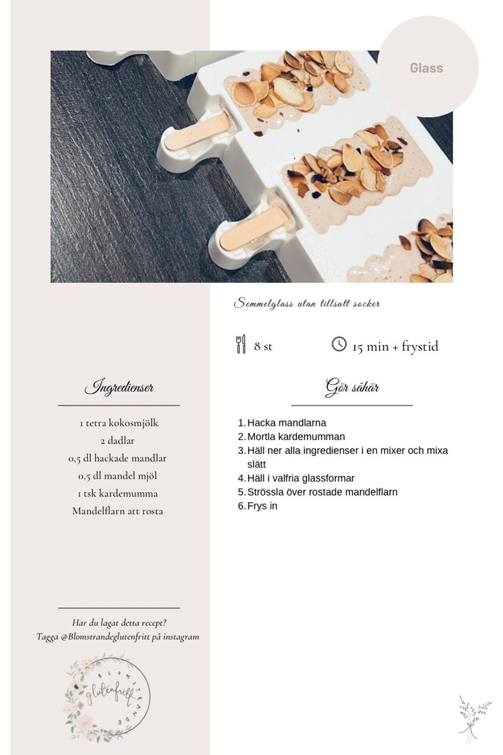 Semmelglass – recept