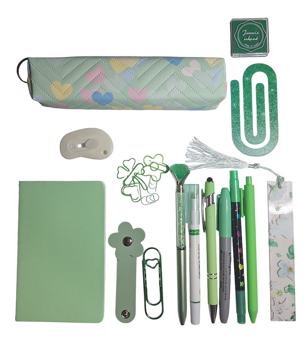 Green 15 Stationery Bundle