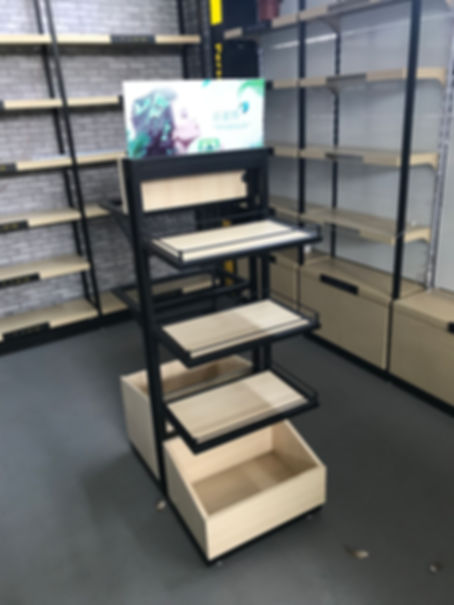 Metal display rack