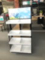 Миниатюра: High quality Wooden Display rack metal shelf makeup display stand