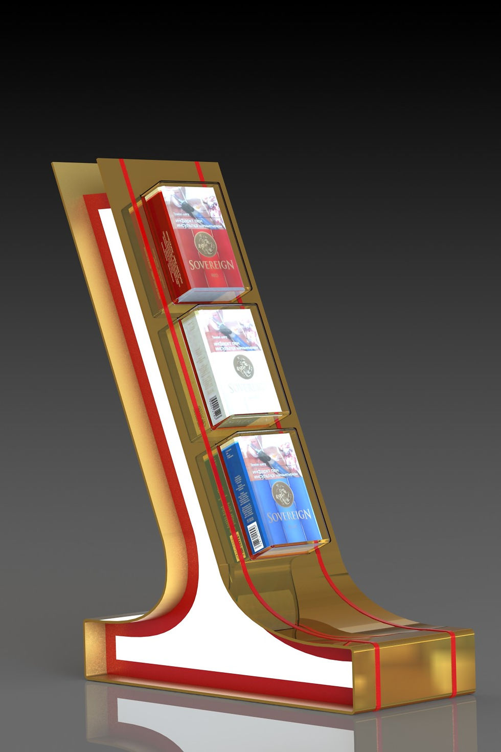 Миниатюра: LED acrylic cigarette pack display