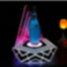 Миниатюра: Colourful LED wine bottle display