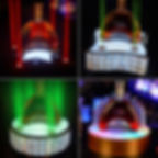 縮圖：crystal Glorifier wine bottle holder with laser lighting