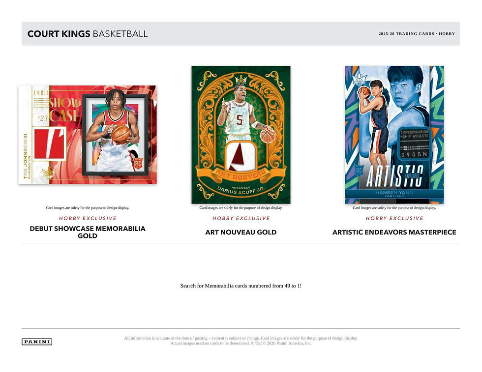 Thumbnail: 2025-26 Panini Court Kings Basketball Hobby Box