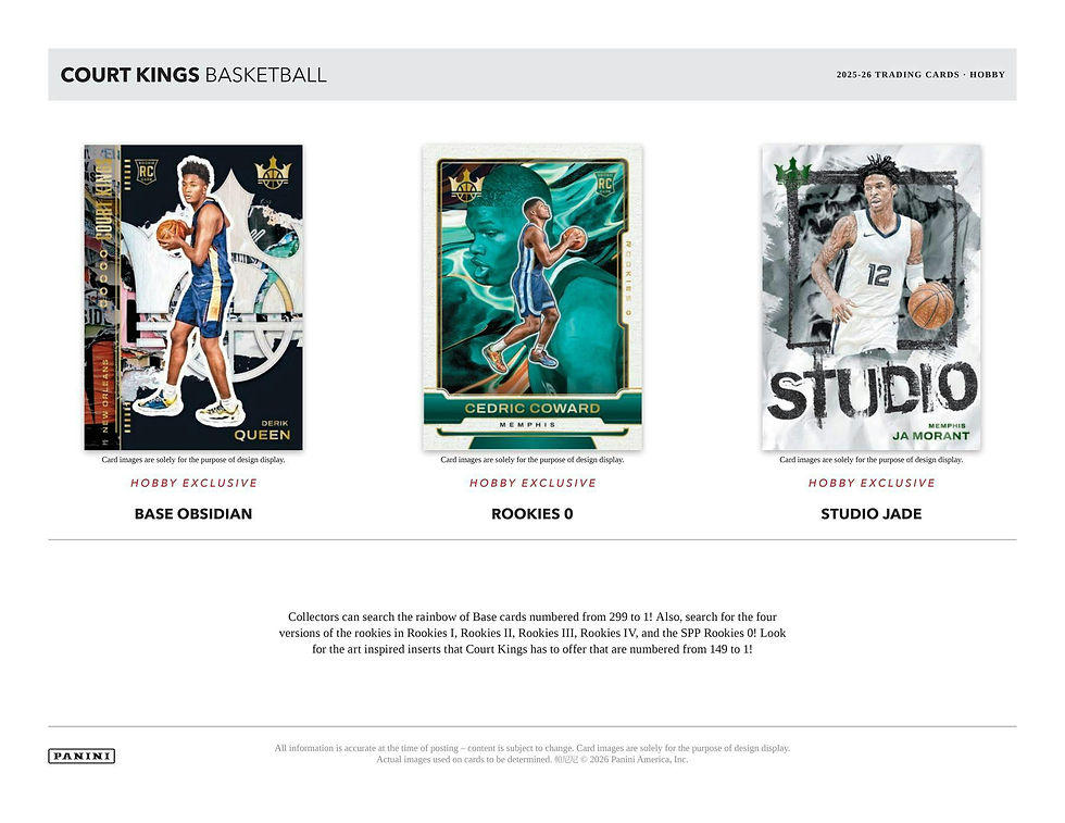 Thumbnail: 2025-26 Panini Court Kings Basketball Hobby Box