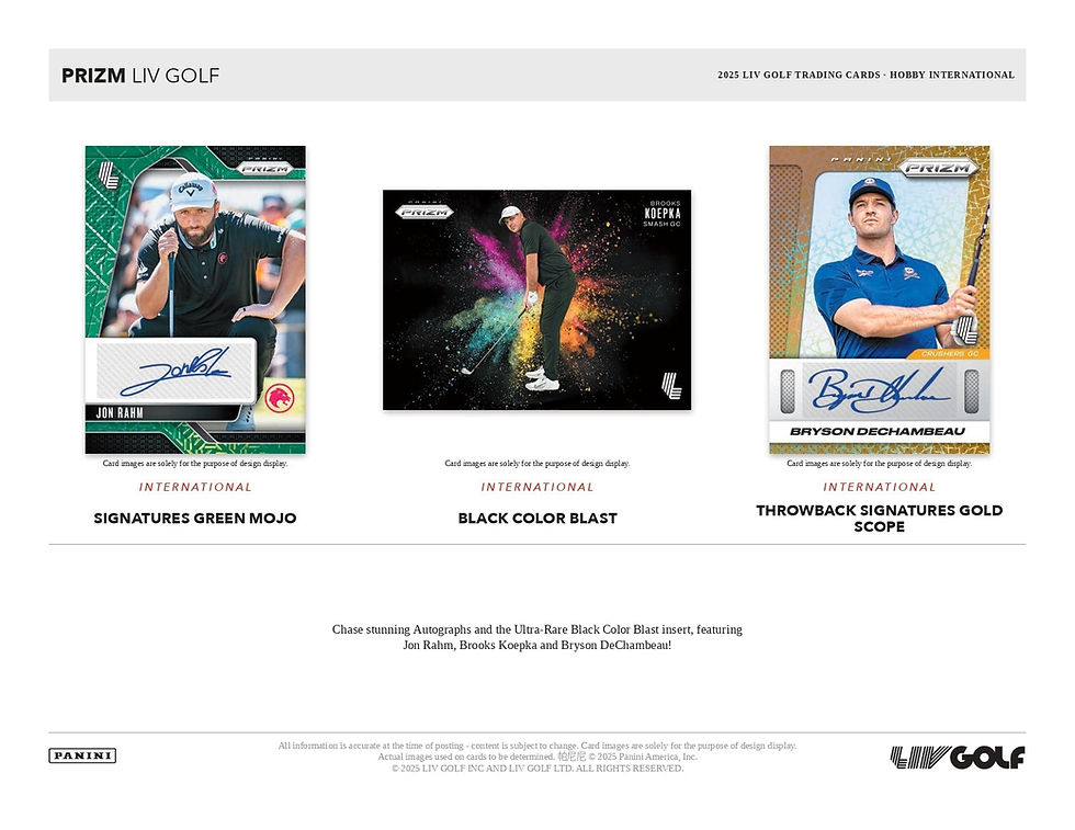 Thumbnail: 2025 LIV Panini Prizm Golf International Hobby Box