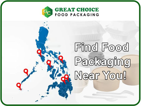 Exterior view of Great Choice Food Packaging store located on Felix Avenue, showcasing signage and packaging displays.