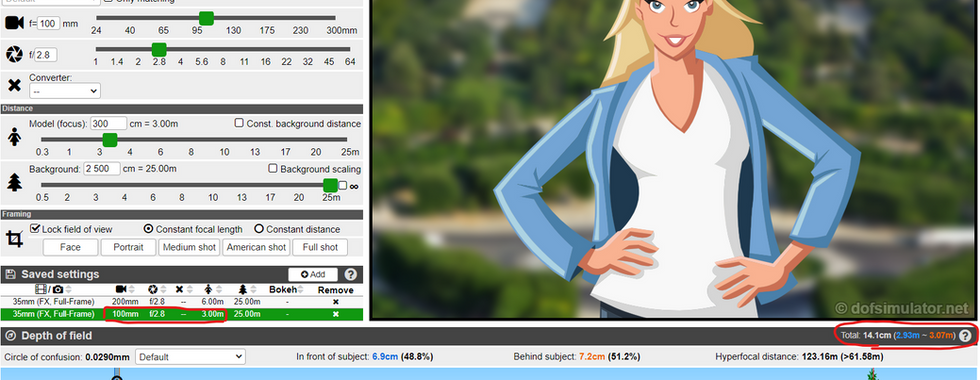 DOF simulator screenshot