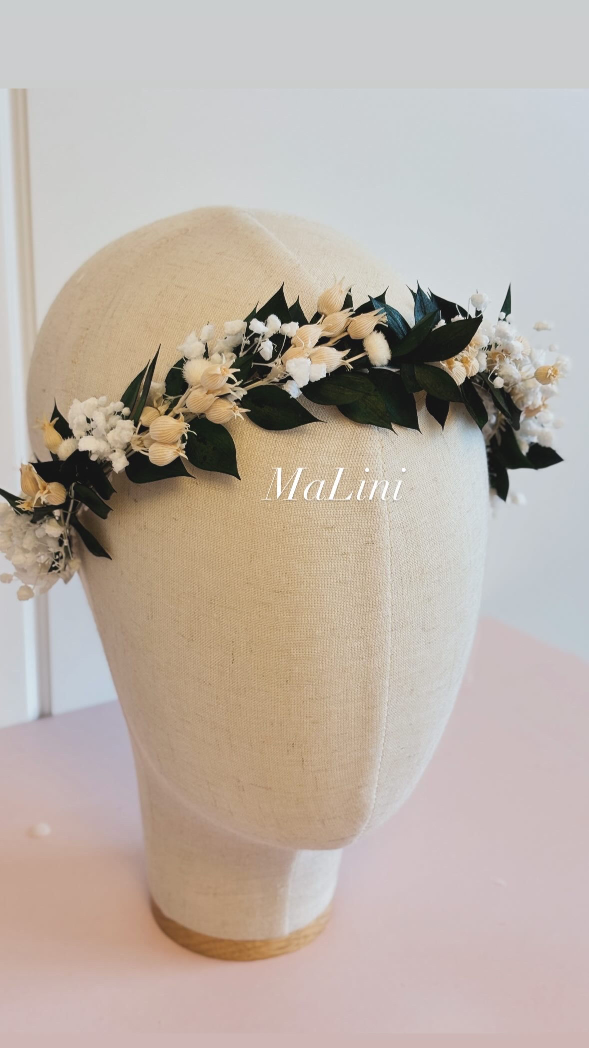 Wianek z kwiatów stabilizowanych