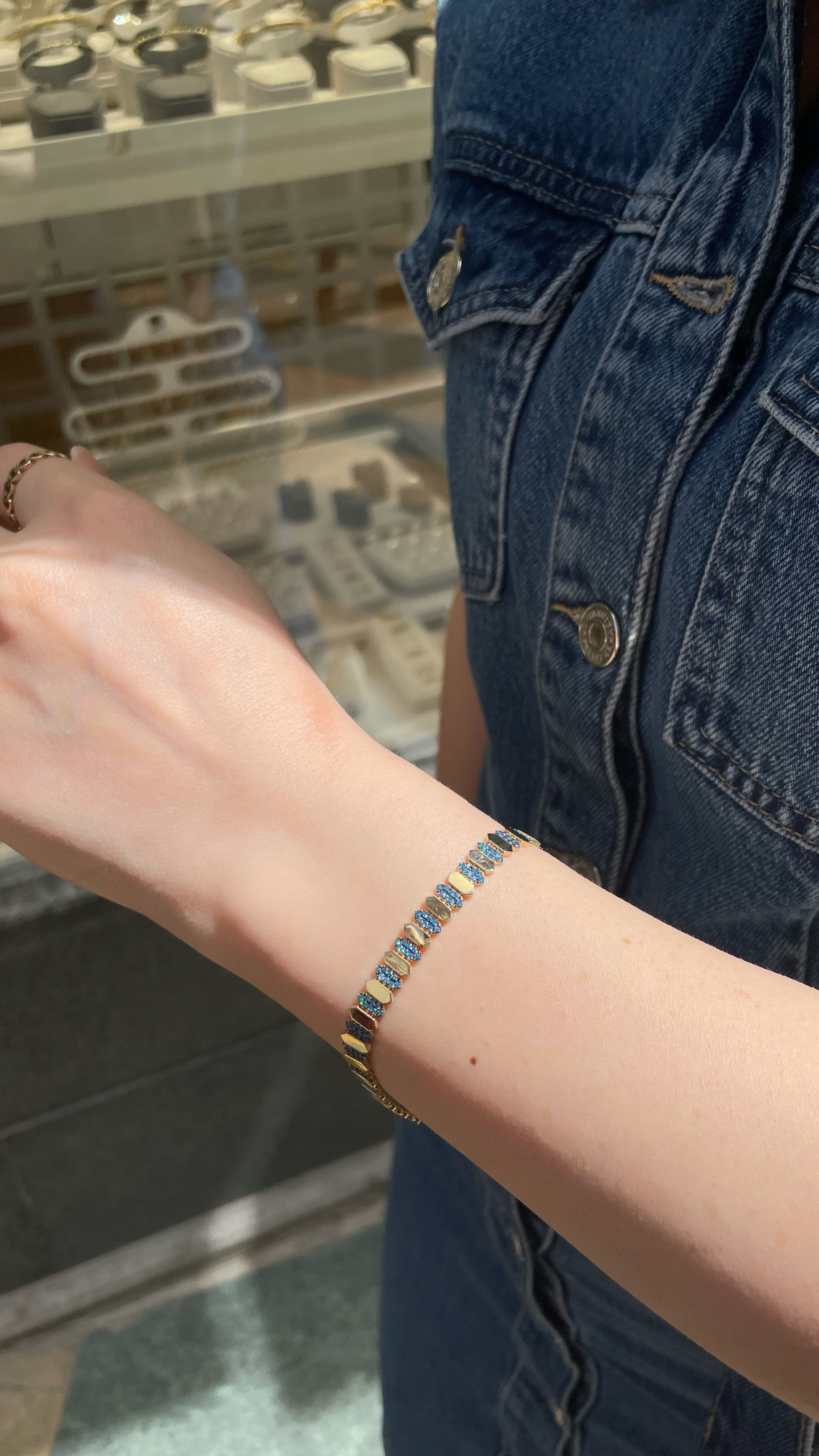 Mavi Taşlı Bileklik