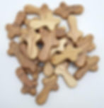 Customized laser engraved olive wood cross