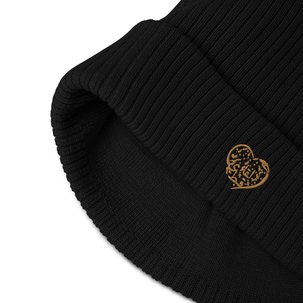 Μικρογραφία: Soft and durable organic cotton beanie with ribbed knit design, perfect for layering in colder weather