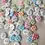 Miniature : Boutons colorés effet vichy x10