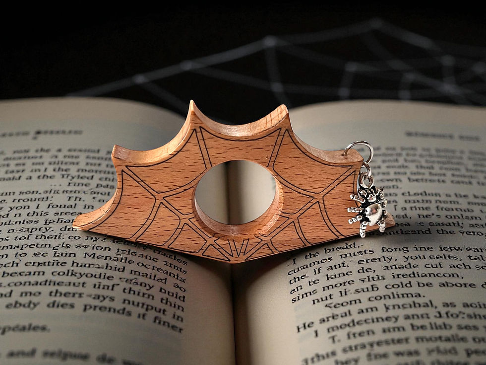 Bague de lecture :toile d'araignée