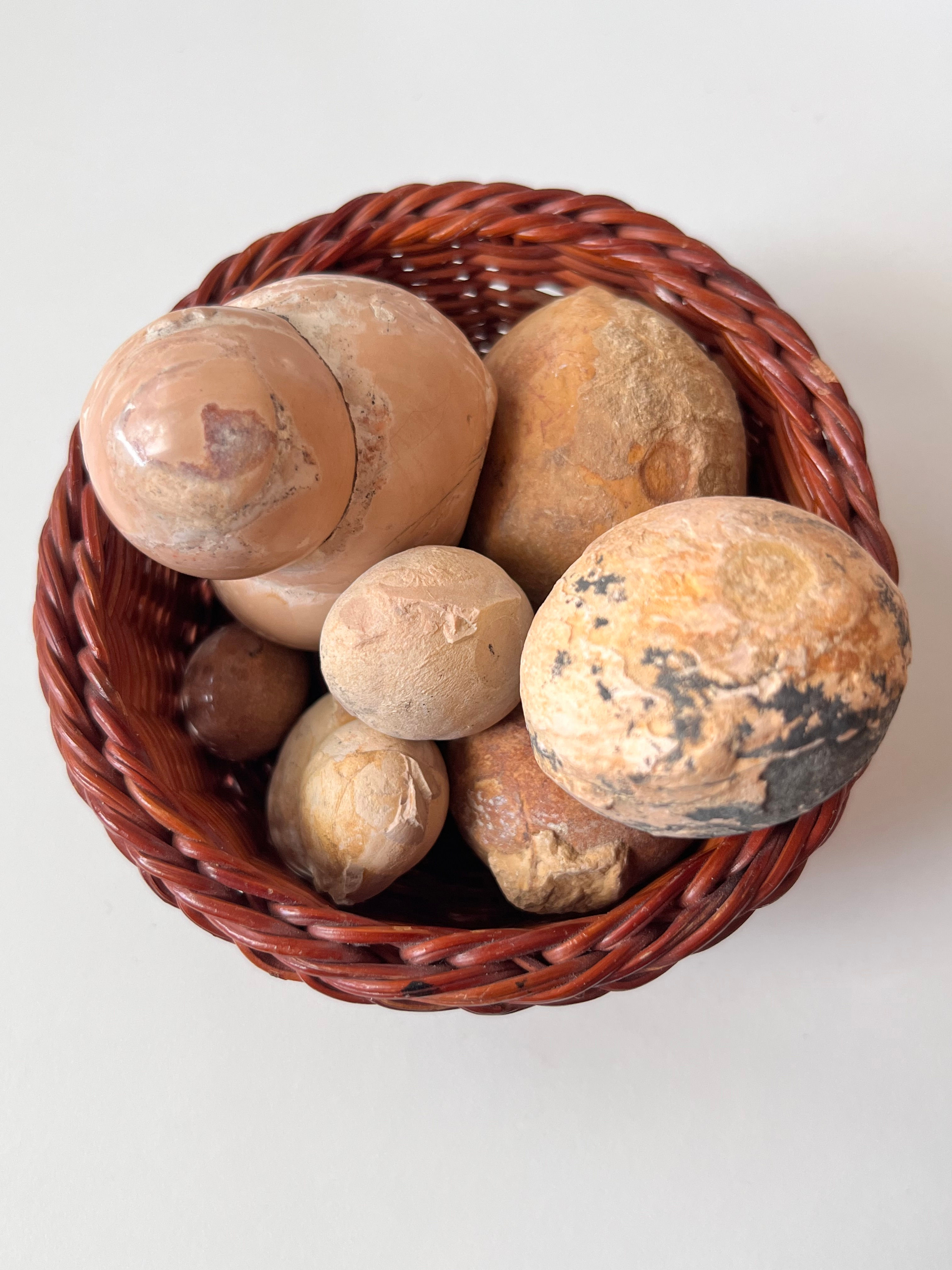 Pierres roulées : Limonite