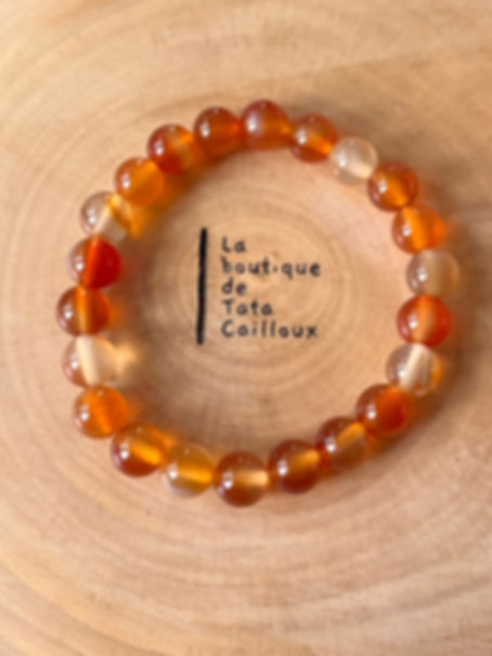 Bracelet en cornaline