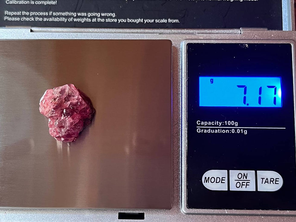 Miniature : spinelle rouge de tanzanie poids 7.17grammes