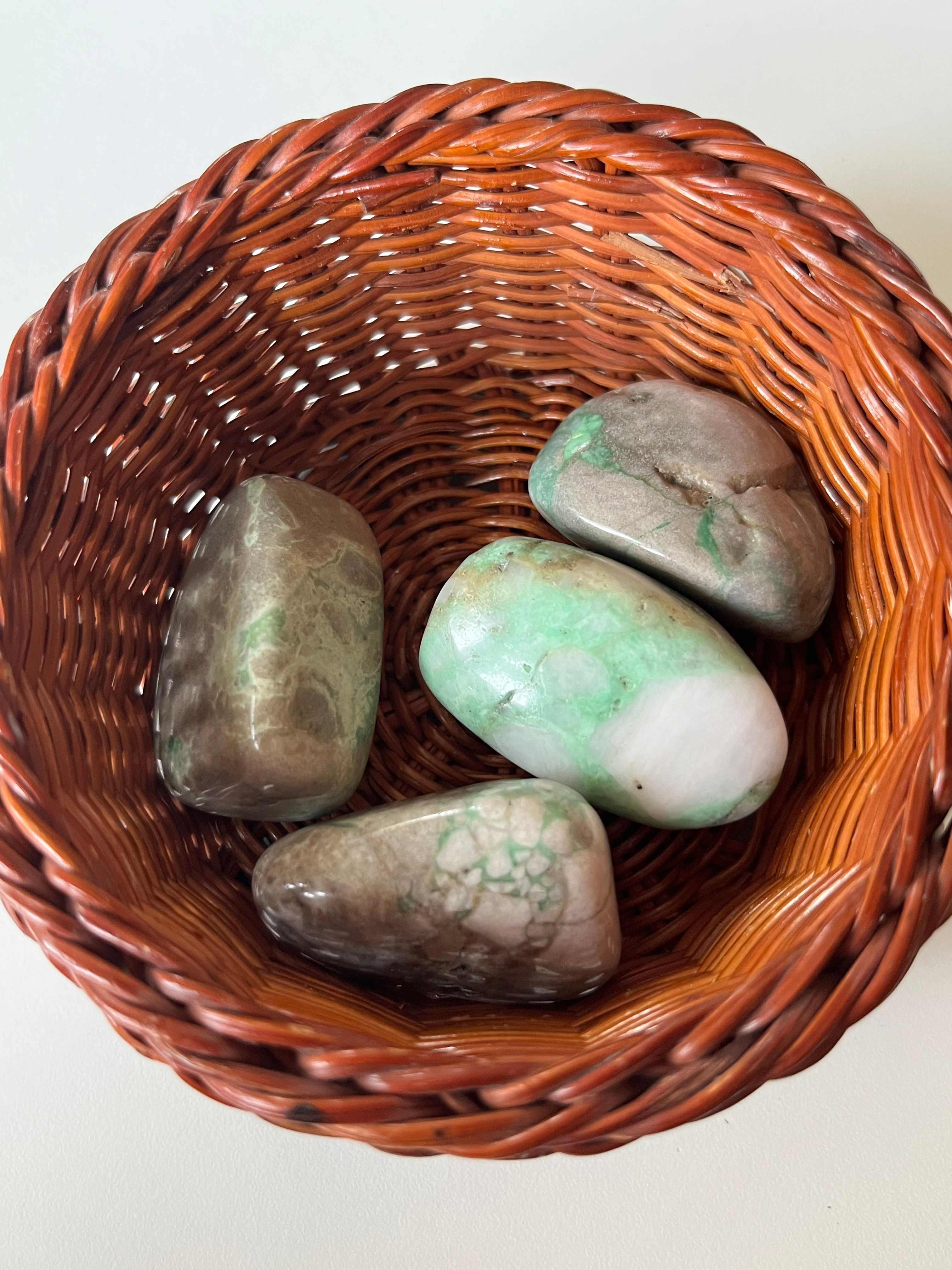 Pierres roulées : variscite