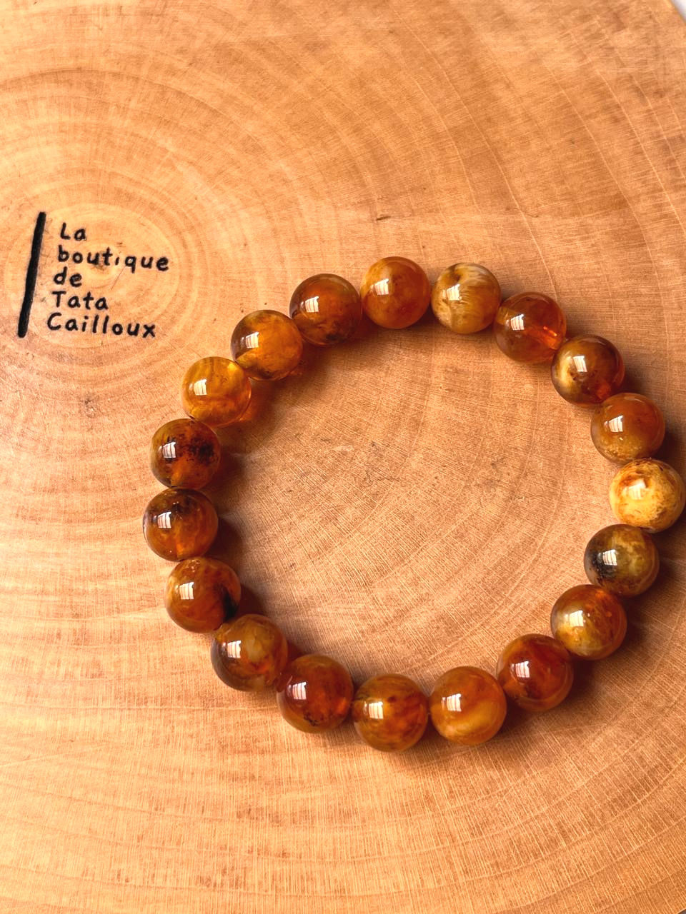 Miniature : bracelet ambre élastiqué 