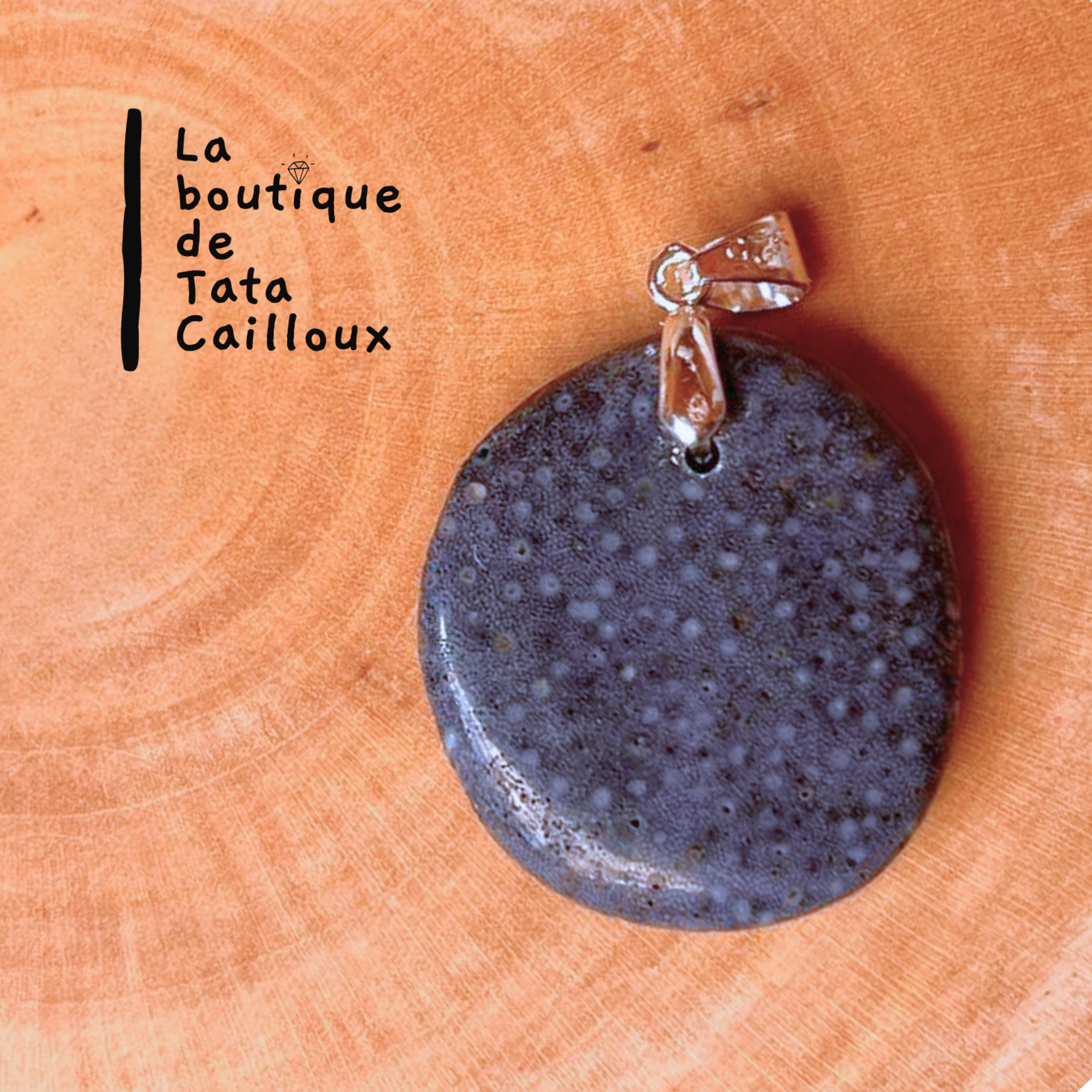 Pendentif Corail bleu