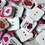 Miniature : Boutons carré coeur x6
