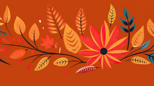 bordure décorative automne