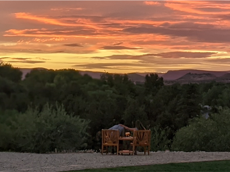 Enjoying a Summer Sunset