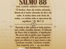 Salmo 88 – Dor, clamor, silêncio e esperança