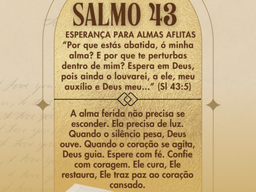 Salmo 43: O grito da alma