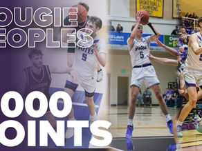 Dougie Peoples Joins 1,000‑Point Club at College of Idaho
