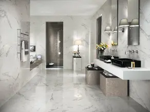 Phòng tắm hiện đại và sang trọng hơn nhờ trang trí loại đá này