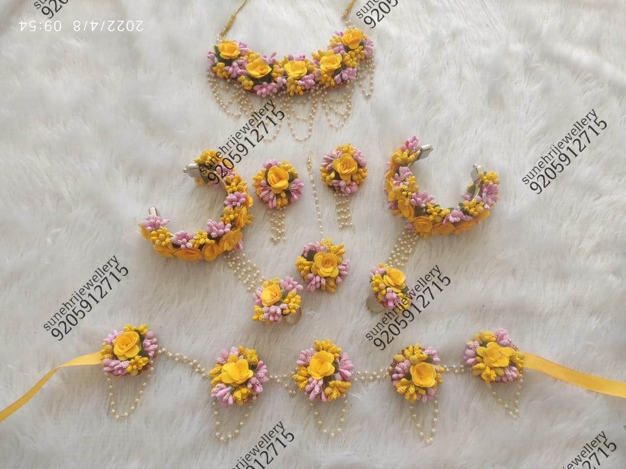 Yellow-Pink Flower Set