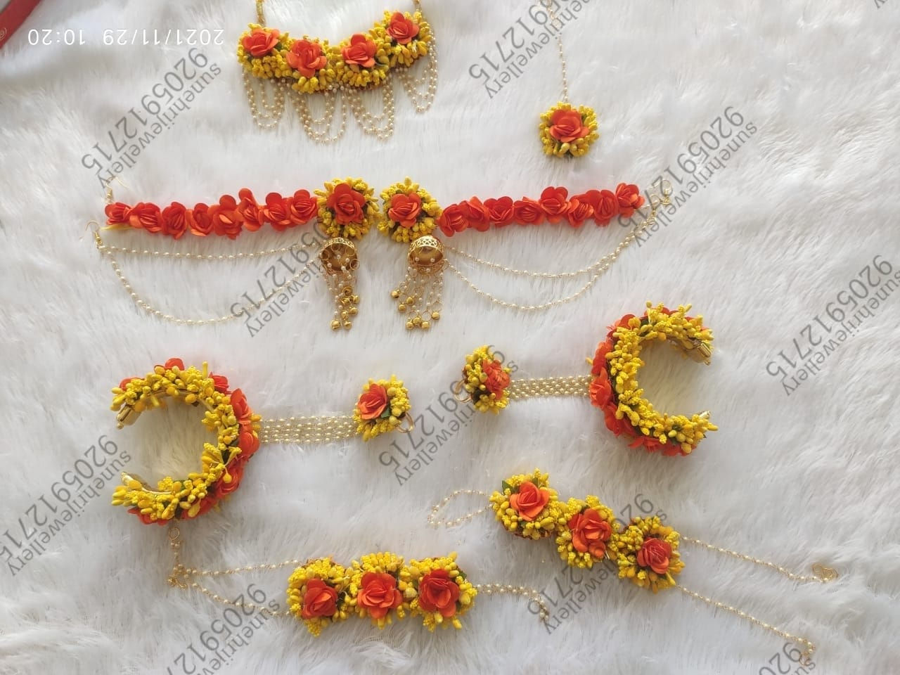 Yellow-Red Flower Set