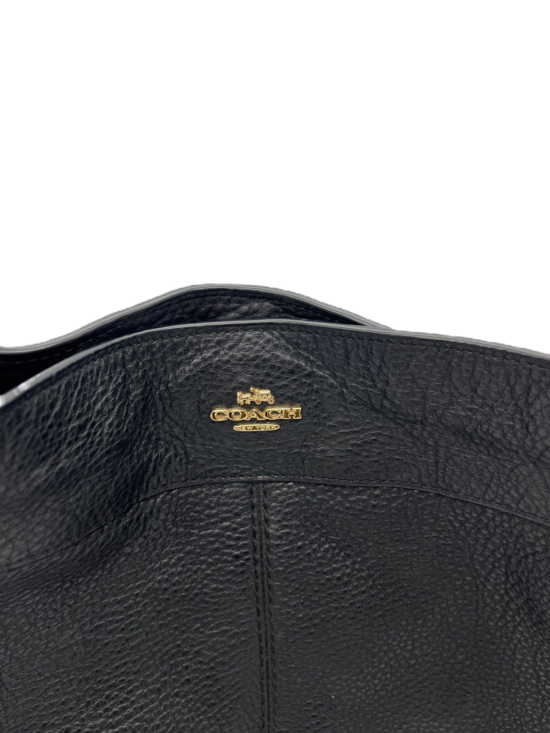 Coach Lexy Black Leather Bag image 4