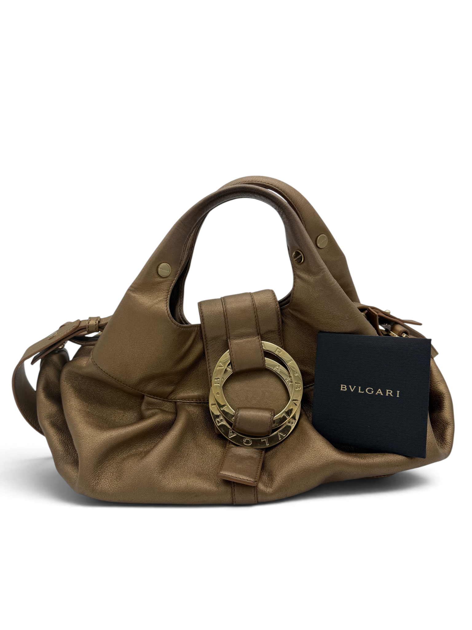 Bvlgari Chandra Metallic Bronze Shoulder Bag image 5
