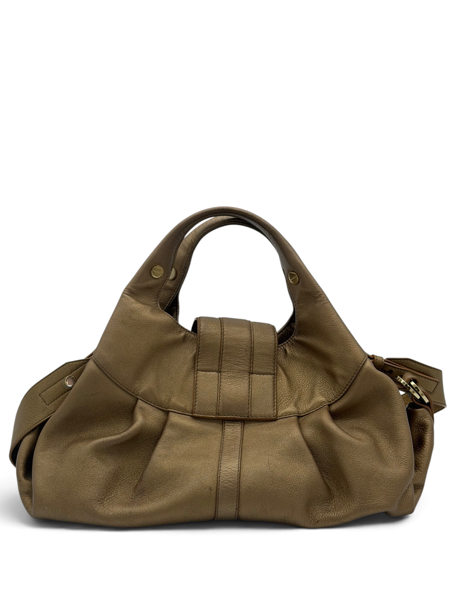 Bvlgari Chandra Metallic Bronze Shoulder Bag image 3