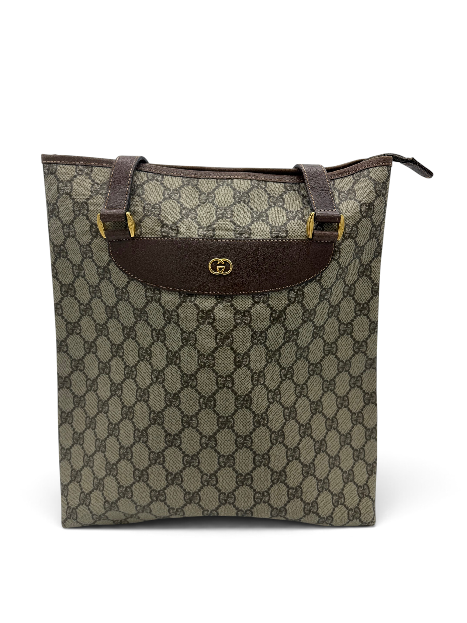 Gucci Vintage GG Monogram Coated-Canvas Tote